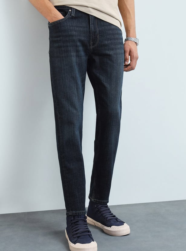 FLYING MACHINE Washed Mankle F21 Jeans (Slim Tapered)