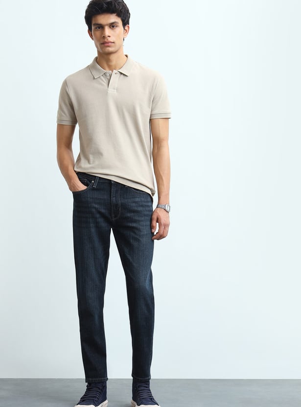 FLYING MACHINE Washed Mankle F21 Jeans (Slim Tapered)