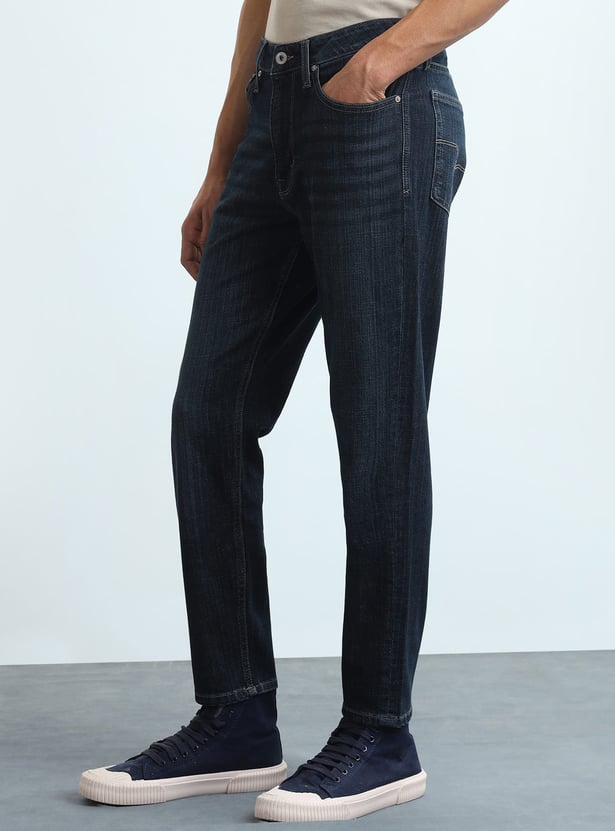 FLYING MACHINE Washed Mankle F21 Jeans (Slim Tapered)