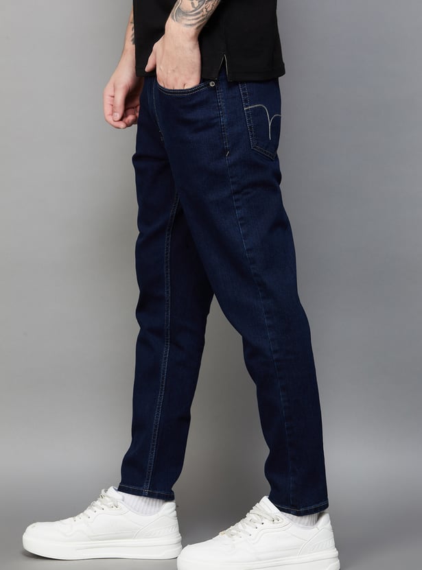 FLYING MACHINE Solid Slim Tapered Jeans