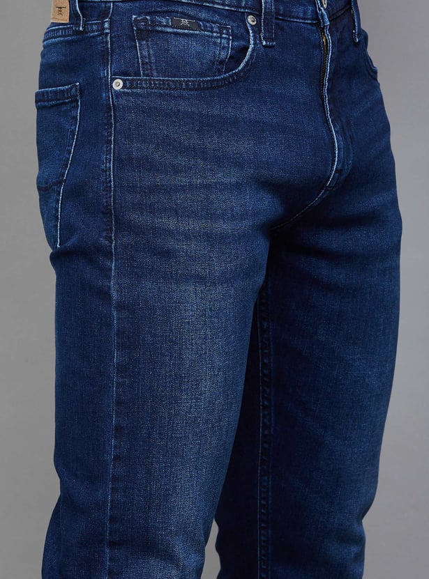 FLYING MACHINE Washed Slim Tapered Jeans