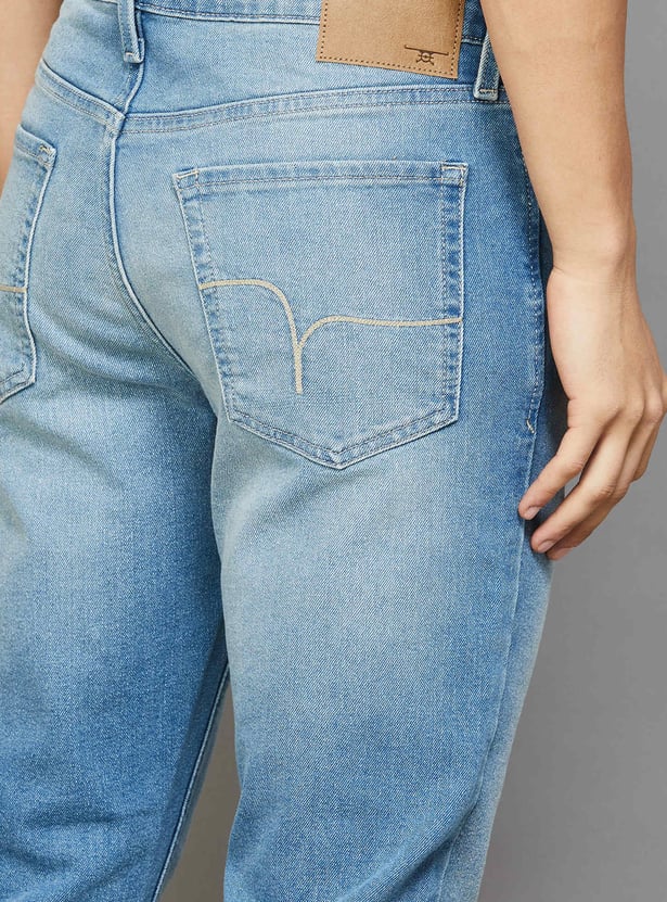 FLYING MACHINE Washed Slim Tapered Jeans