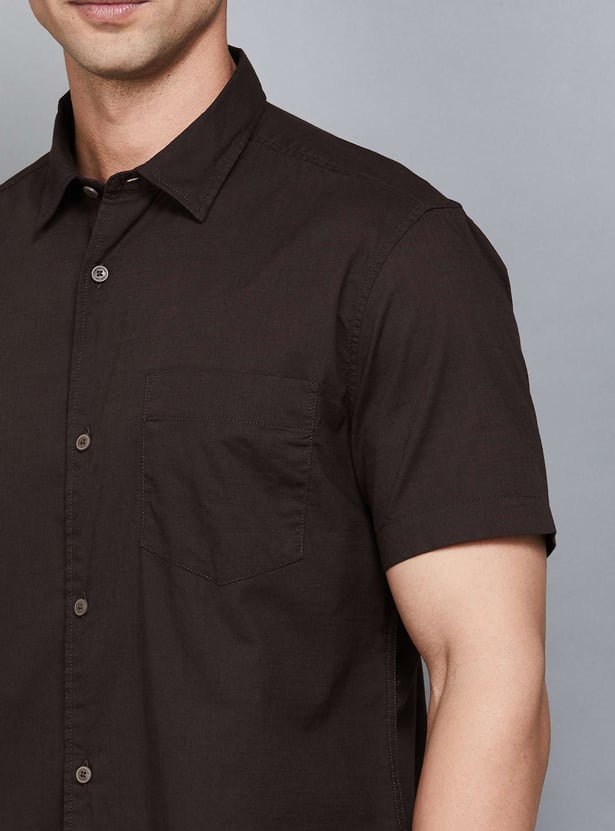 FLYING MACHINE Solid Regular Fit Shirt