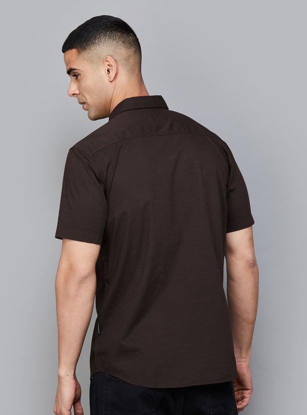 FLYING MACHINE Solid Regular Fit Shirt