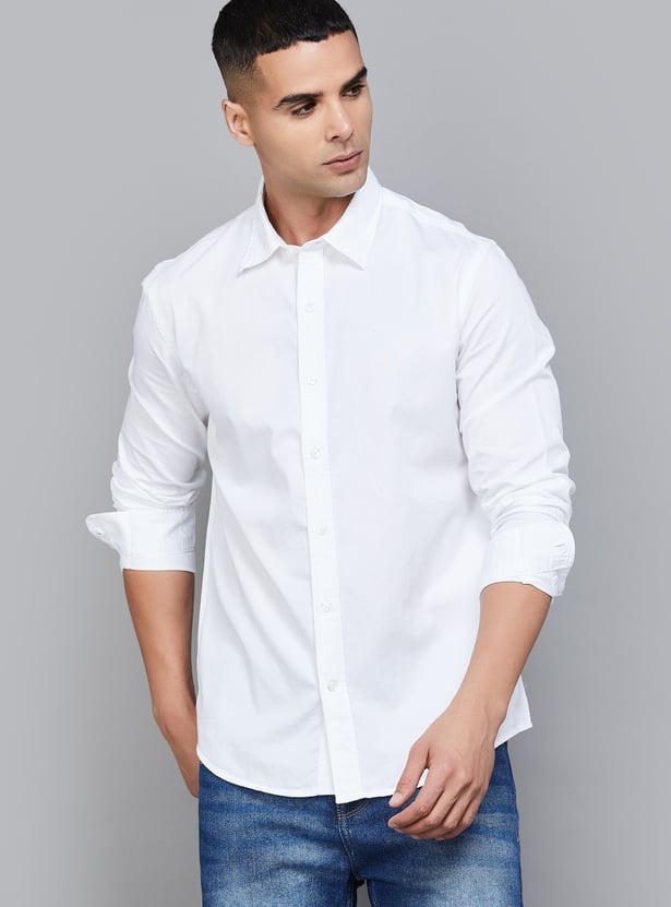 FLYING MACHINE Solid Regular Fit Shirt