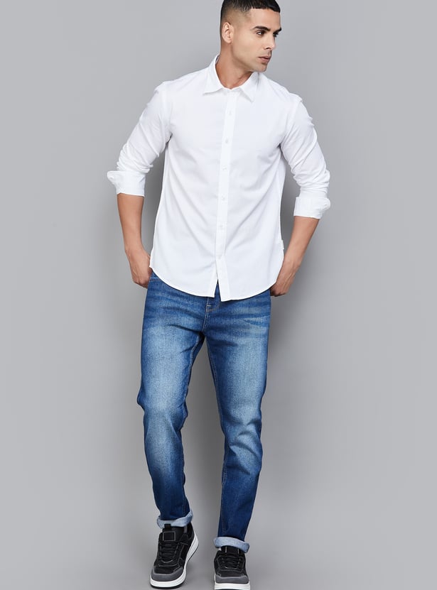FLYING MACHINE Solid Regular Fit Shirt