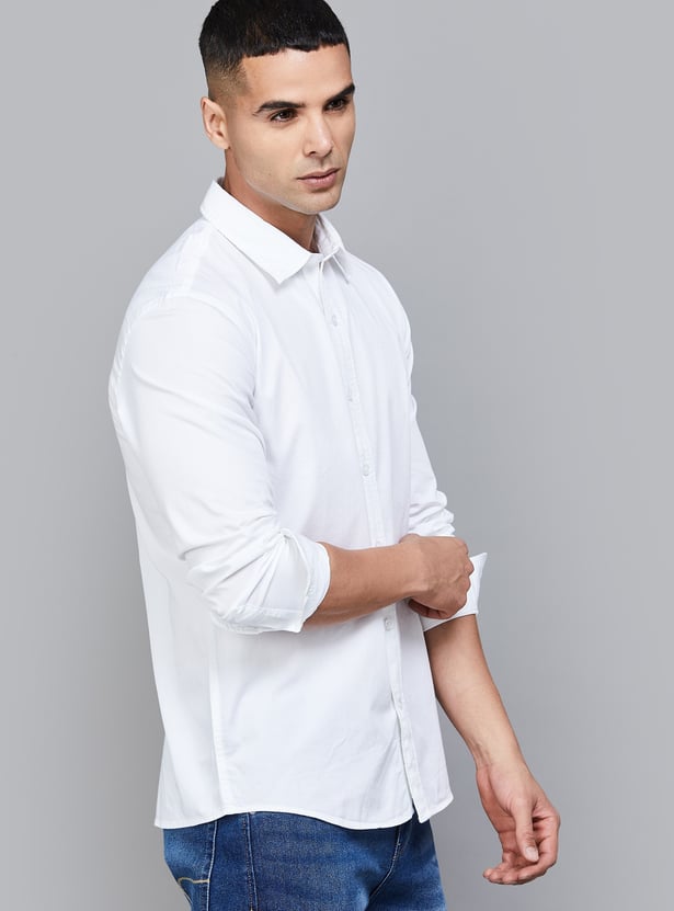 FLYING MACHINE Solid Regular Fit Shirt