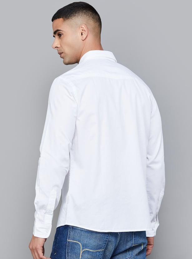 FLYING MACHINE Solid Regular Fit Shirt