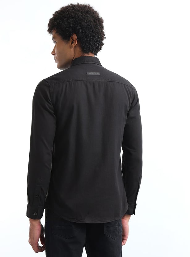 FLYING MACHINE Solid Regular Fit Shirt