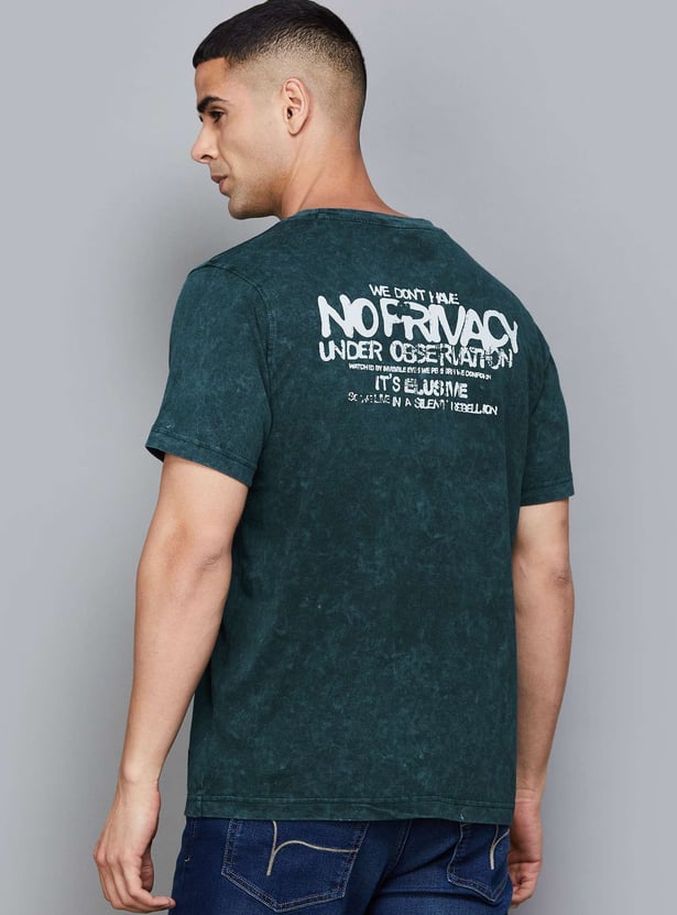 FLYING MACHINE Typographic Print Regular T-shirt