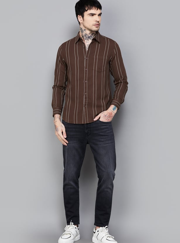 SPYKAR Striped Regular Fit Shirt