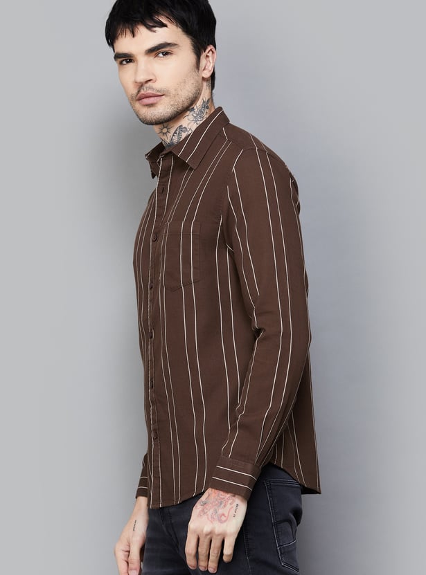 SPYKAR Striped Regular Fit Shirt