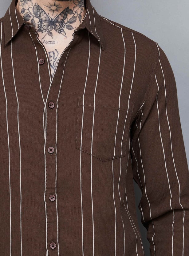 SPYKAR Striped Regular Fit Shirt