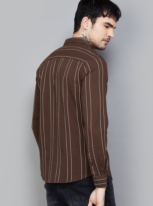 SPYKAR Striped Regular Fit Shirt