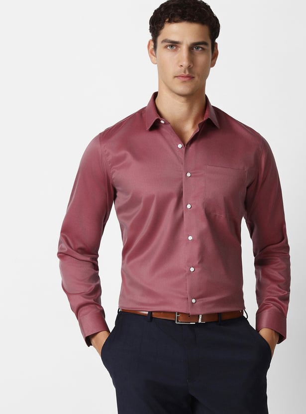 VAN HEUSEN Solid Slim Fit Formal Shirt
