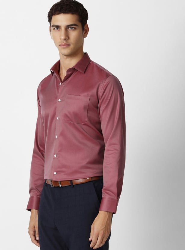 VAN HEUSEN Solid Slim Fit Formal Shirt