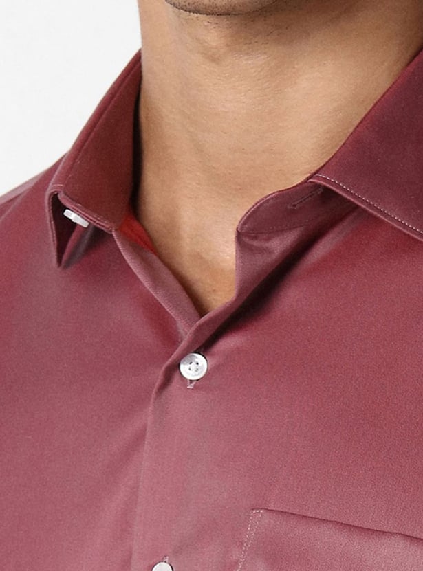VAN HEUSEN Solid Slim Fit Formal Shirt