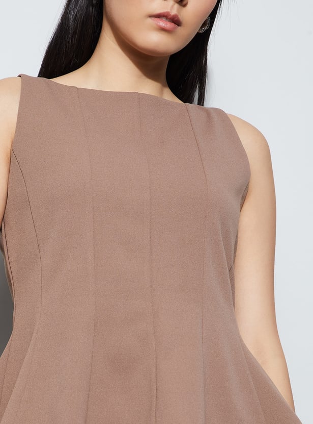 CODE Panelled Peplum Top