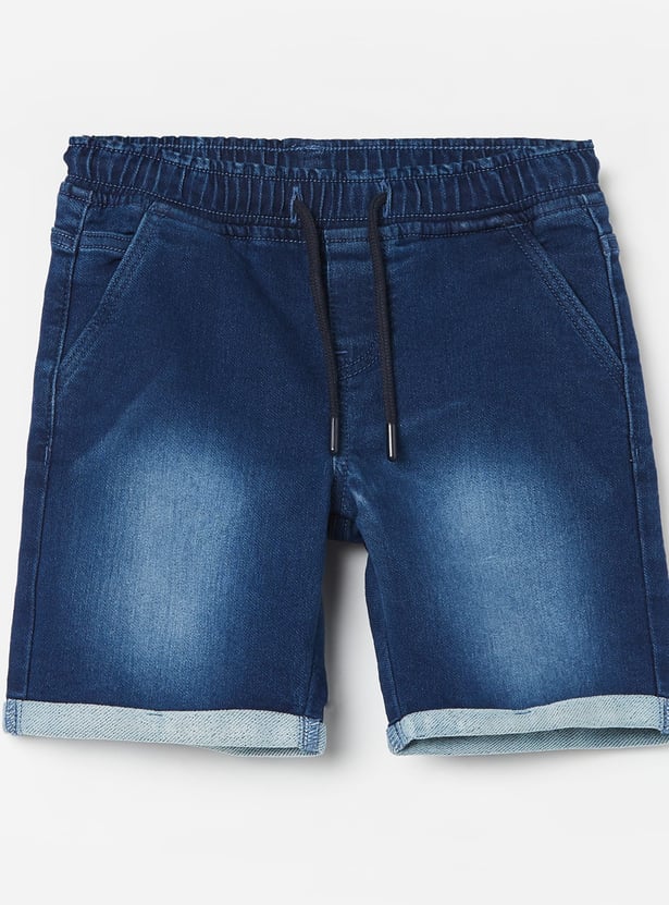 FAME FOREVER Boys Washed Regular Shorts