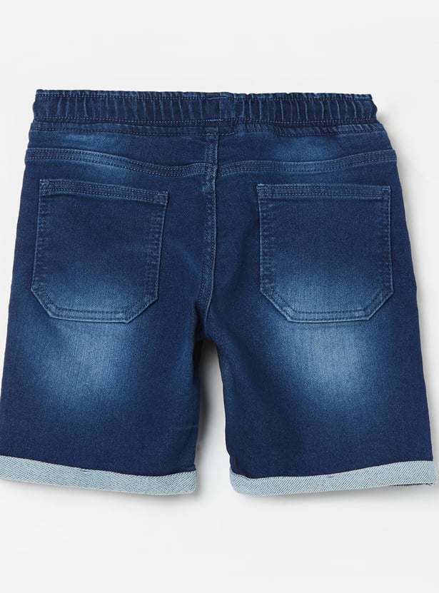 FAME FOREVER Boys Washed Regular Shorts