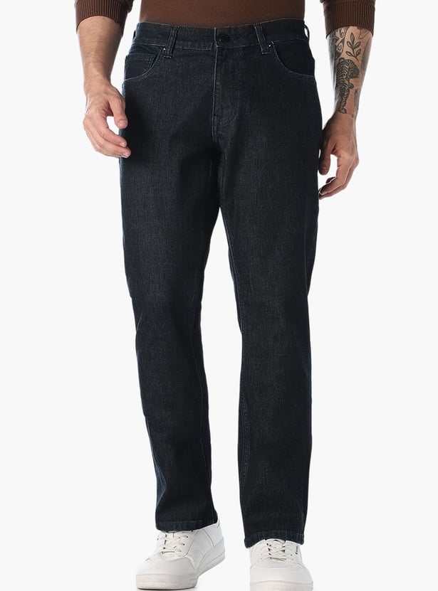 JACK & JONES Washed Regular Straight Jeans