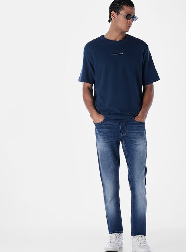 JACK & JONES Whiskered Skinny Jeans