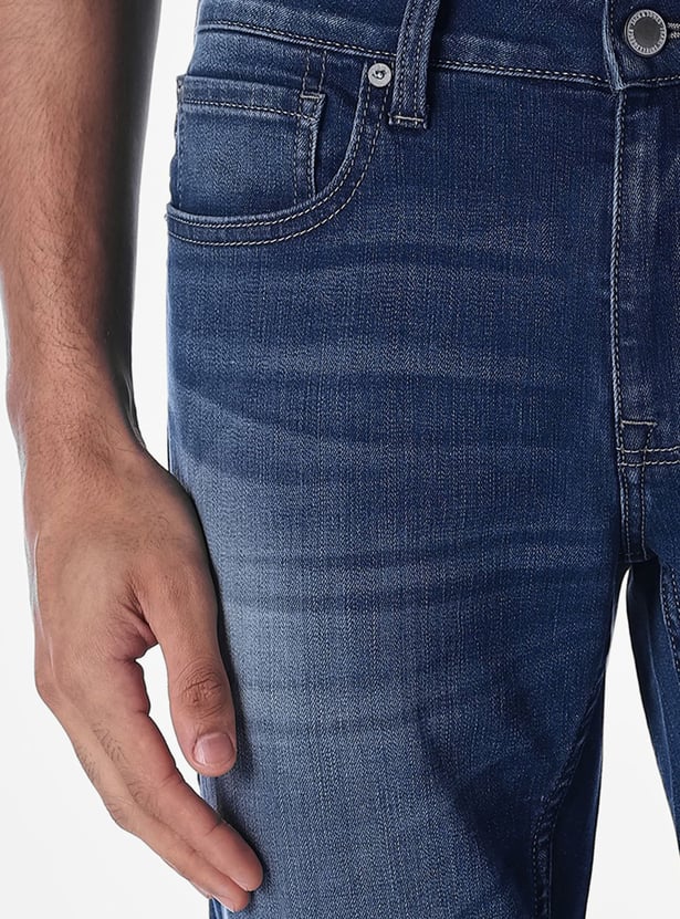JACK & JONES Whiskered Skinny Jeans