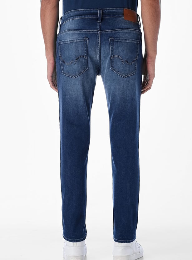 JACK & JONES Whiskered Skinny Jeans
