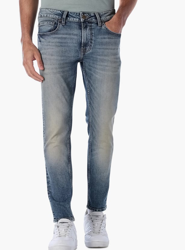 JACK & JONES Washed Slim Straight Jeans