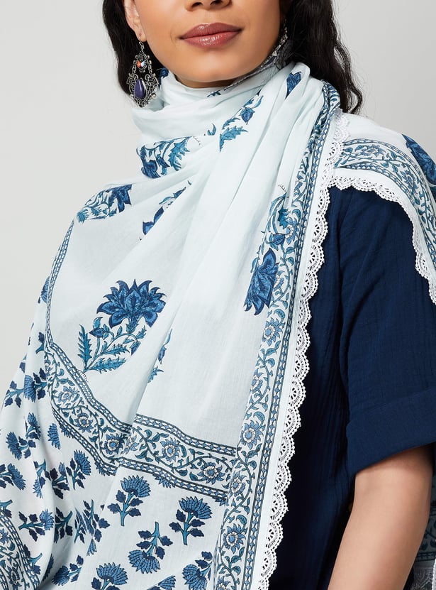 MELANGE Floral Print Dupatta