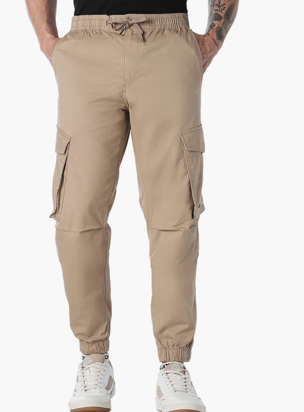 JACK & JONES Solid Regular Fit Cargos