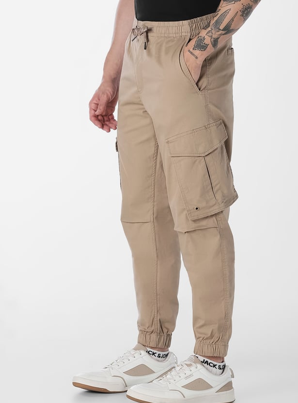 JACK & JONES Solid Regular Fit Cargos