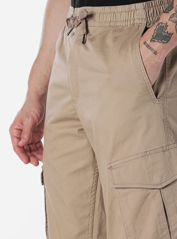 JACK & JONES Solid Regular Fit Cargos