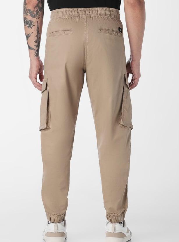 JACK & JONES Solid Regular Fit Cargos