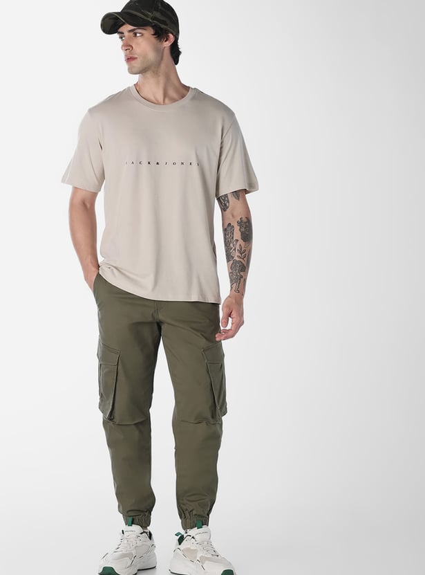 JACK & JONES Solid Regular Fit Cargos