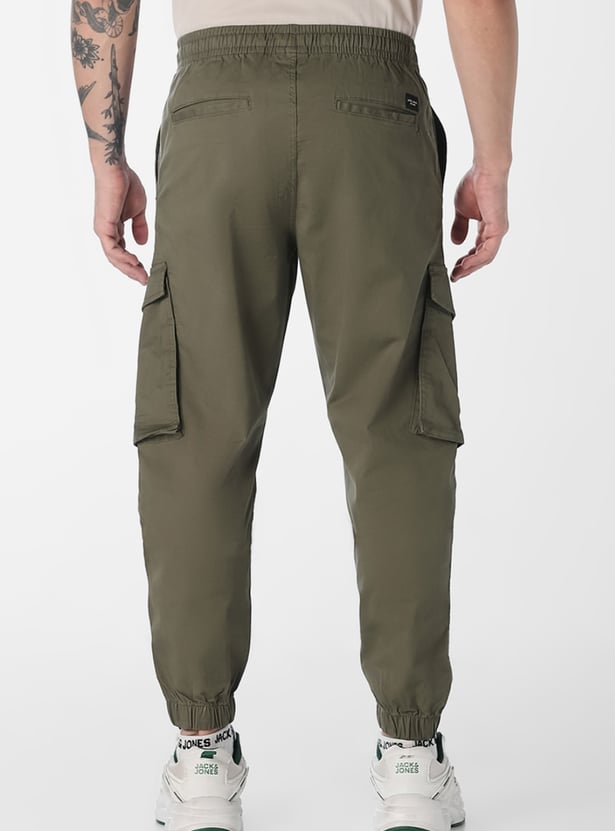 JACK & JONES Solid Regular Fit Cargos
