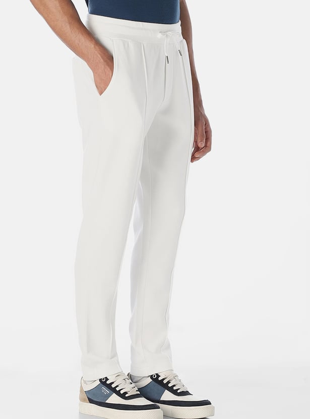 JACK & JONES Solid Pleated Regular Fit Trousers
