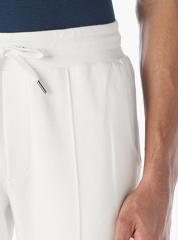 JACK & JONES Solid Pleated Regular Fit Trousers