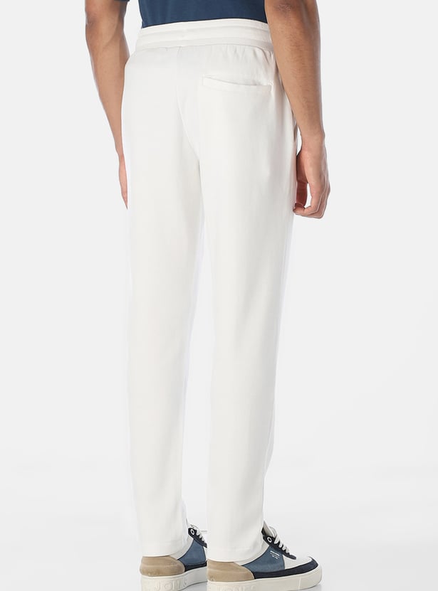JACK & JONES Solid Pleated Regular Fit Trousers