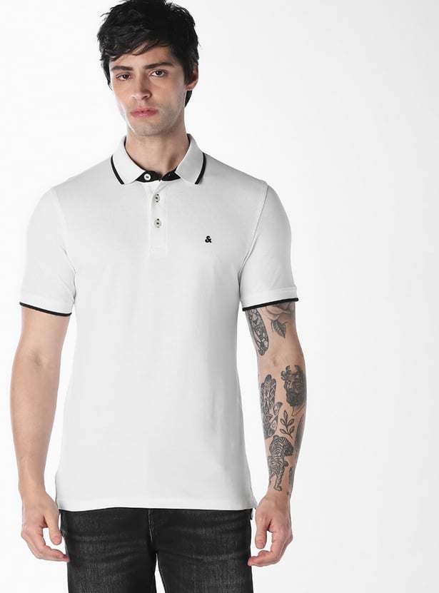 JACK & JONES Contrast Trim Polo T-shirt