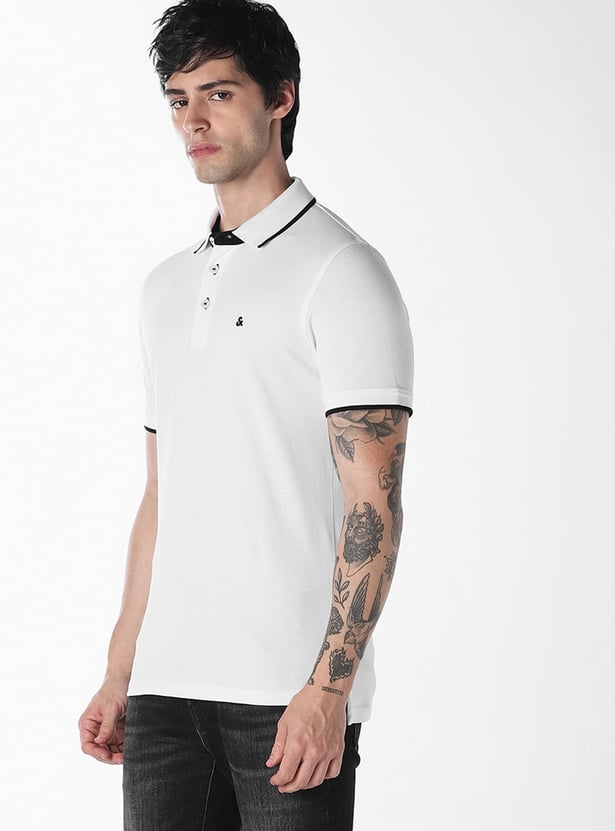 JACK & JONES Contrast Trim Polo T-shirt