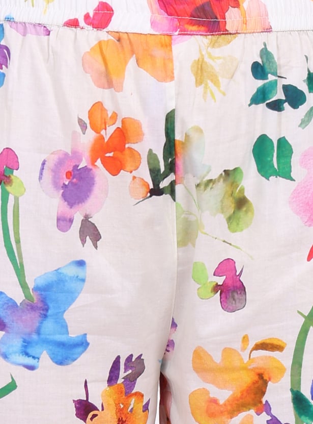 W Floral Print Kurta Set