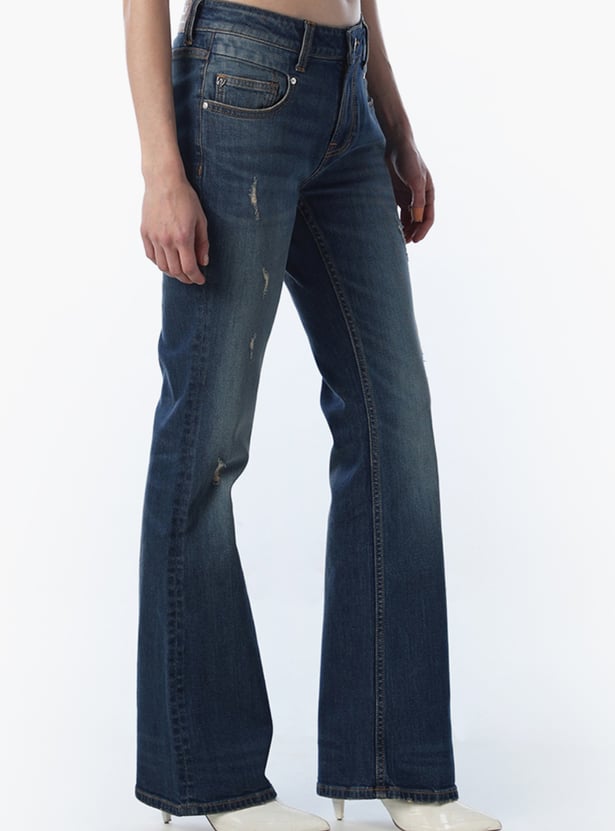ONLY Distressed Bootcut Fit Jeans