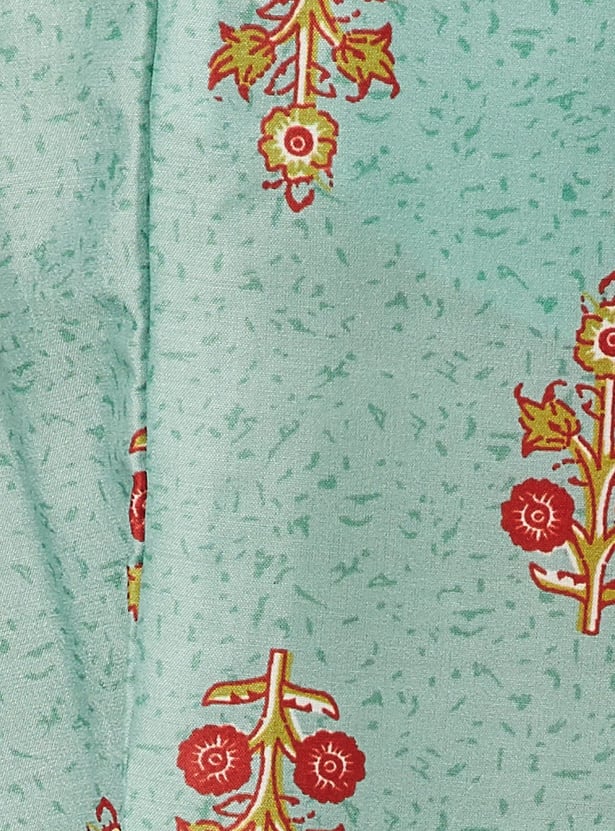 MELANGE Floral Print Straight Kurta Set