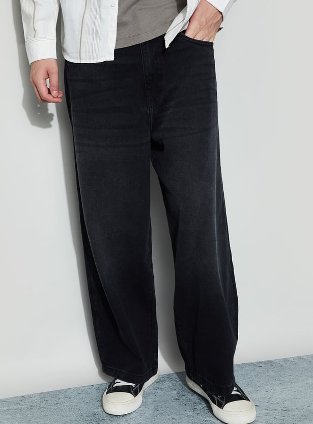 FORCA Washed Super Baggy Fit Jeans