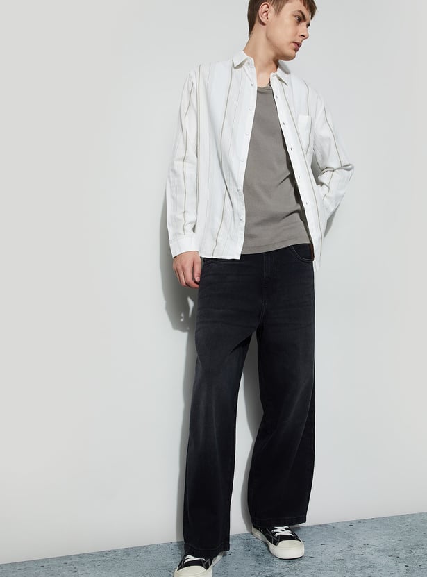 FORCA Washed Super Baggy Fit Jeans