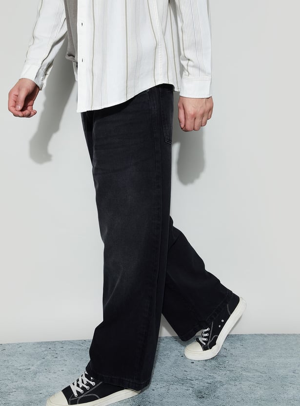 FORCA Washed Super Baggy Fit Jeans