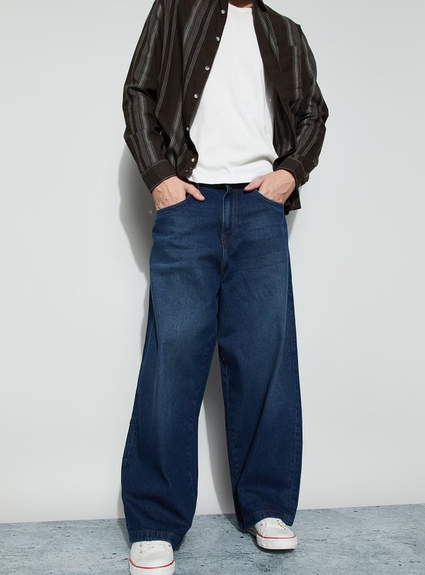 FORCA Darkwashed Super Baggy Fit Jeans