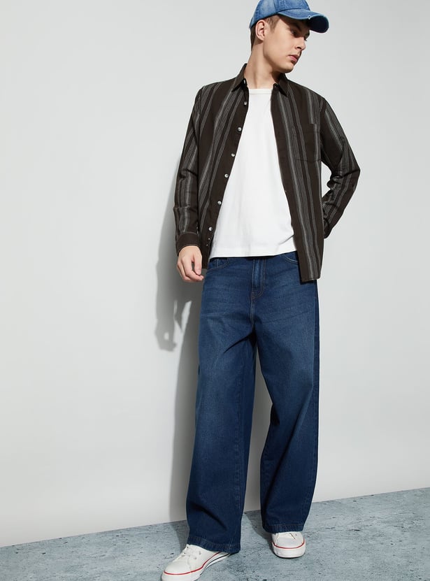 FORCA Darkwashed Super Baggy Fit Jeans