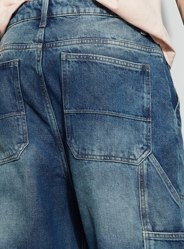 FORCA Distressed Baggy Fit Carpenter Jeans